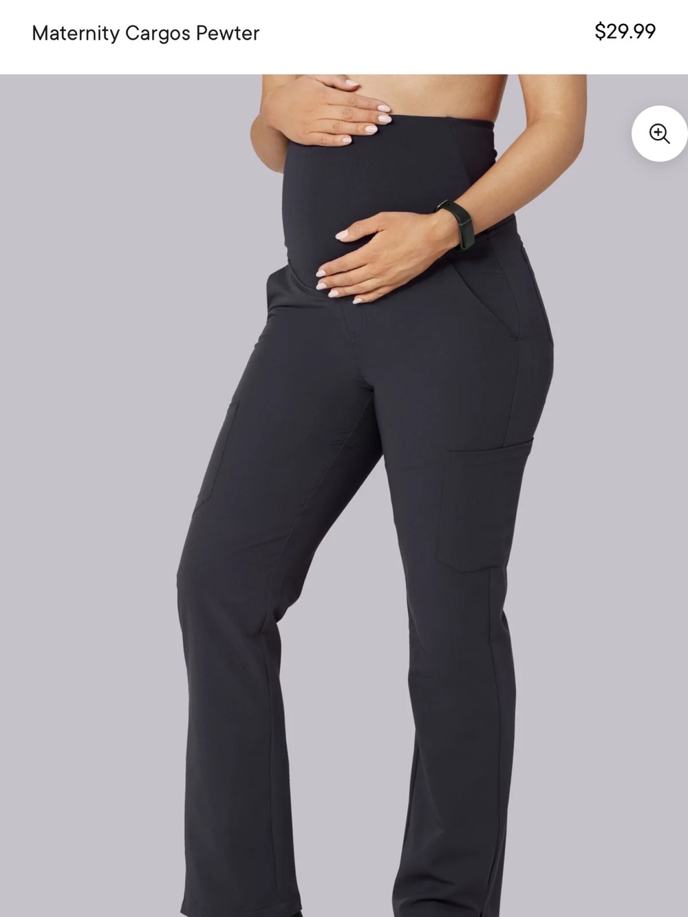 Maternity Cargos Pewter